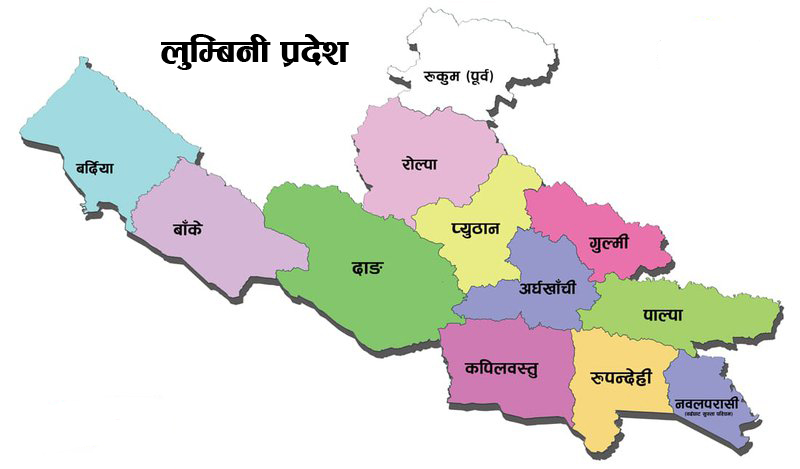 lumbini pardesh ko map