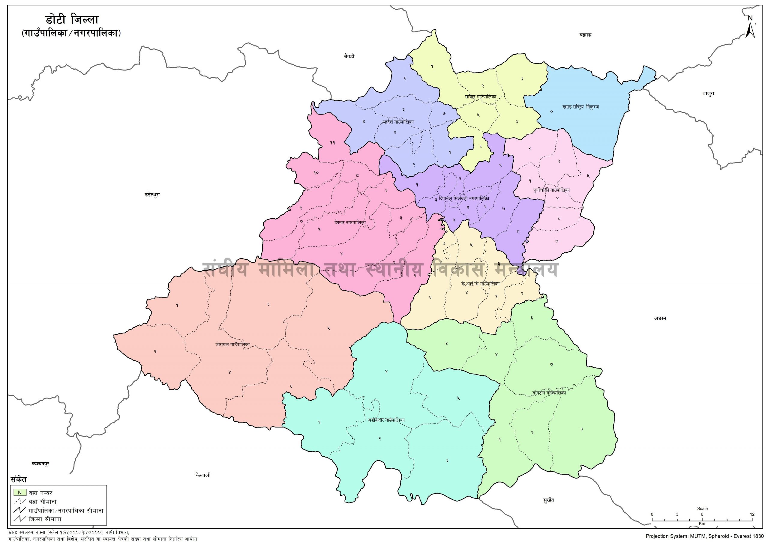 District Map of Doti